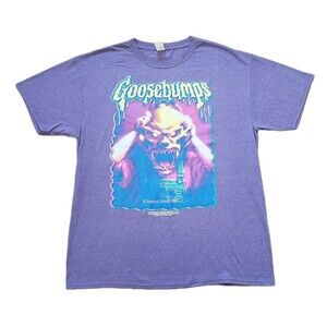 Vintage 00's Goosebumps If Looks Could Kill Size Large Mens Purple T-Shirt